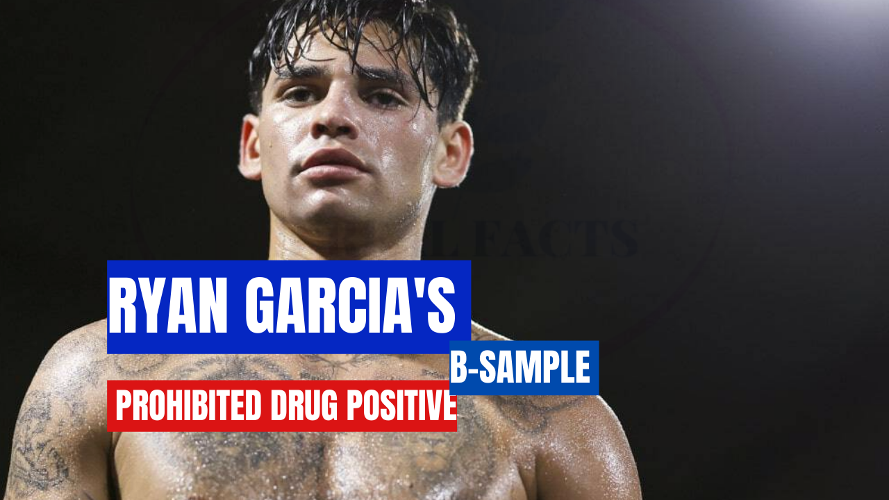 Ryan Garcia’s B-sample revealed a prohibited drug positive.