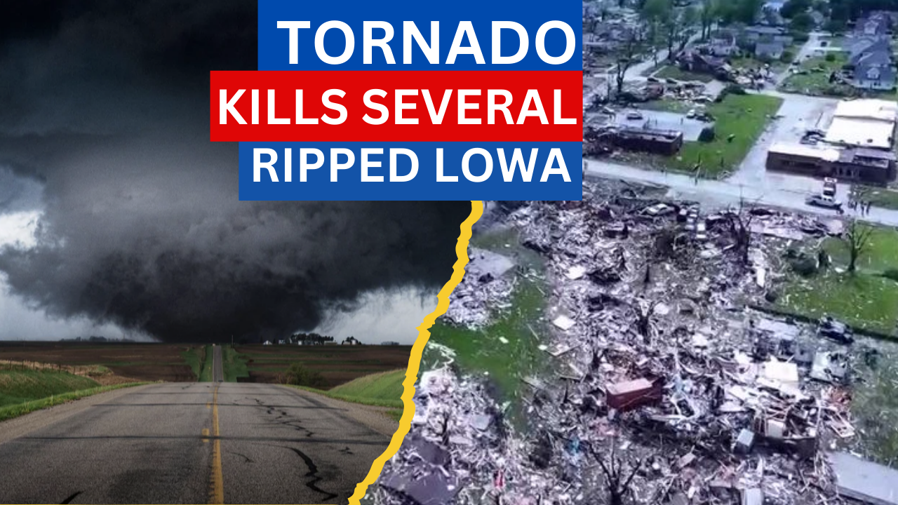 A tornado in Greenfield, Iowa killed many people. Terrific condition.